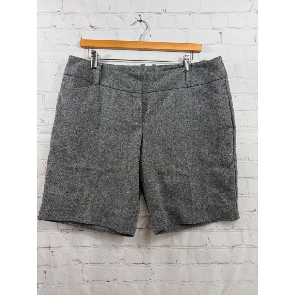 The Limited Shorts Womens Size 12 Heather Black Casual Business Preppy